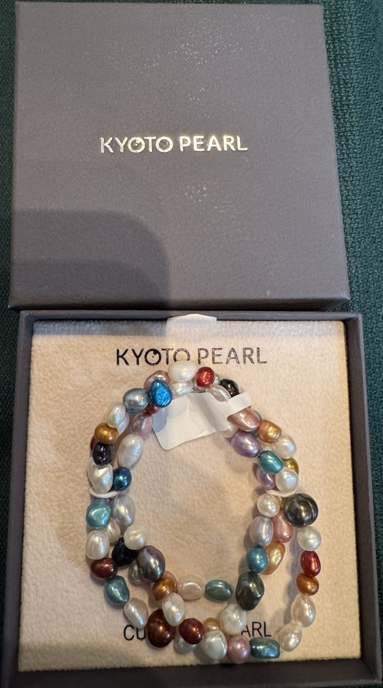 Kyoto Pearl Multicolor Cultured Baroque Pearl Beaded Bracelet