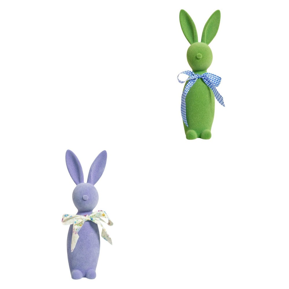 Rabbit Ornament Craft Cute Decor Bunny Statue for Bookshelf Tabletop Office