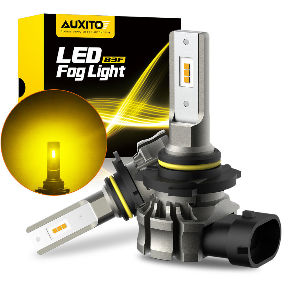AUXITO 2PCS H10 9145 9140 LED Fog Light 3000K Golden Yellow 4000LM High Power US