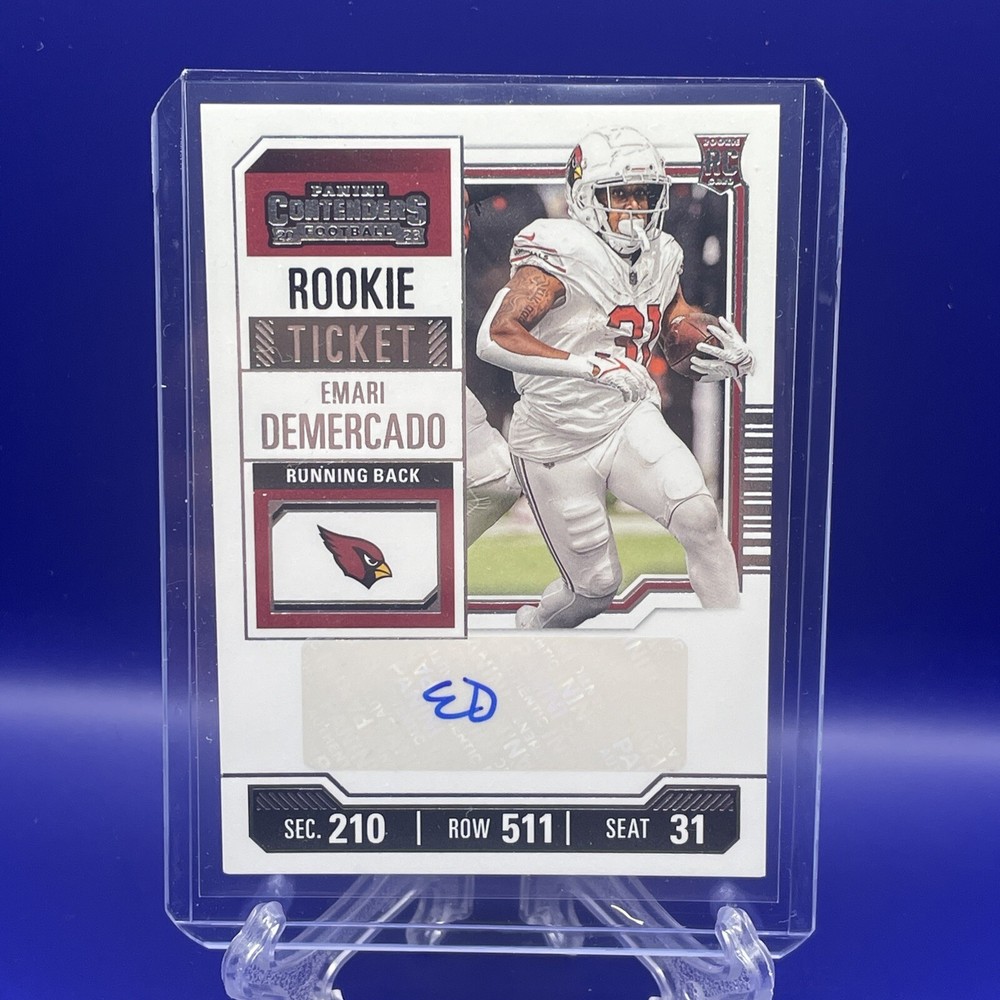 3cardlot Contenders RC Ticket Elijah Higgins Kei’Trel Clark Emari Demercado