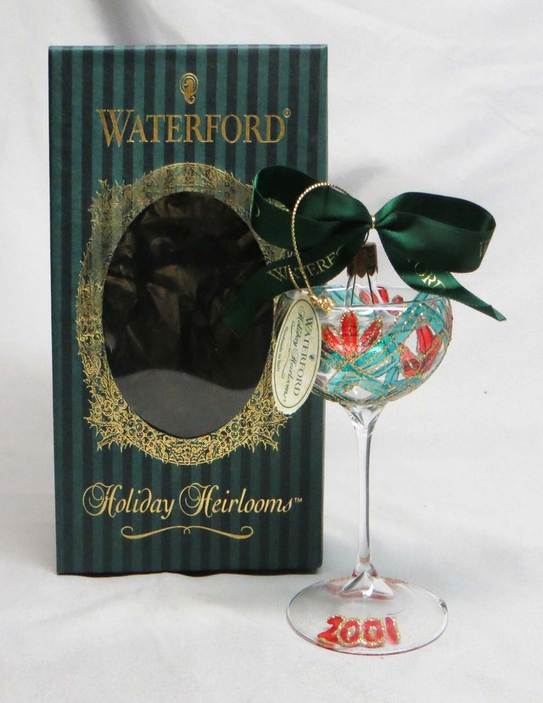 Waterford Holiday Heirlooms New Year's Toast 2000-2001 Ornament Excellent-image