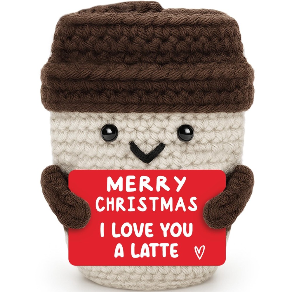 for Women Men Holiday Early for Wife Husband Ideas Coffee Lover Crochet Coffe...