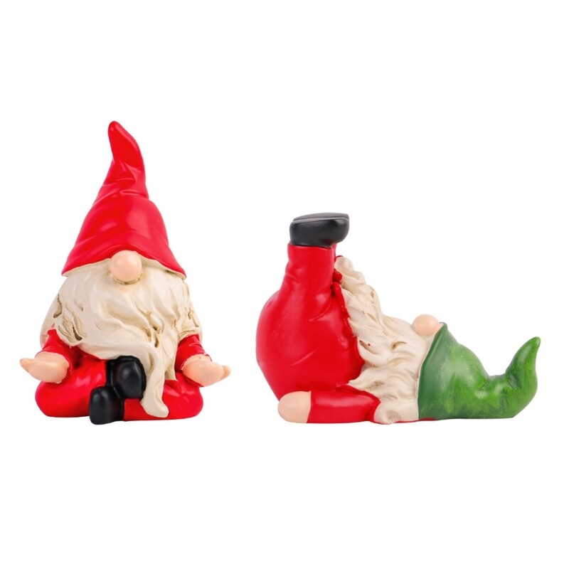 Lovely Santa Figurine For Christmas Handmade Resin Decoration Perfectly