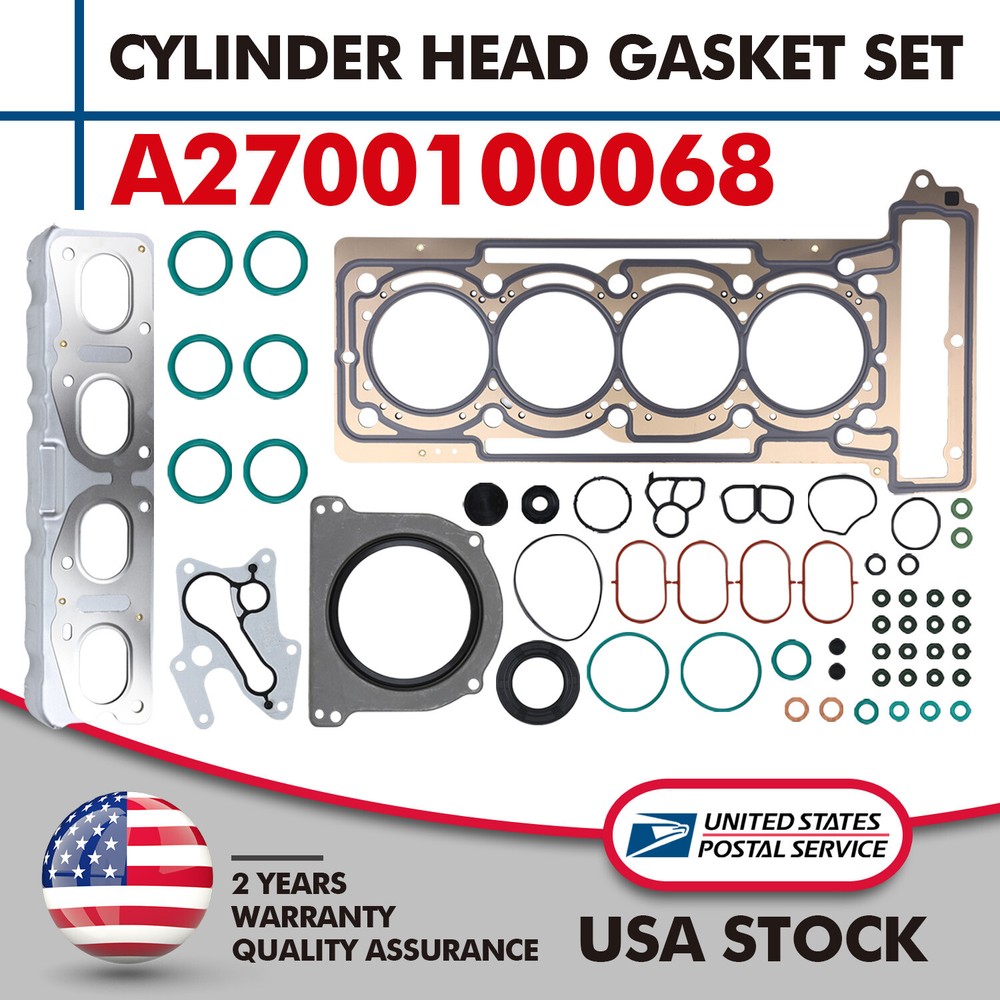 Engine Cylinder Head Gasket Repair Set Fit For Mercedes-Benz W176 W246 C117 X156