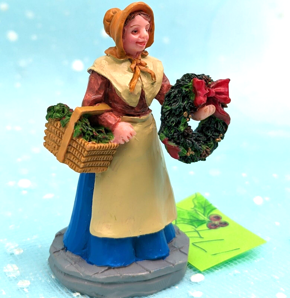 Vintage Lemax Christmas Greens Wreath INV174 Village Accessory No Box-image