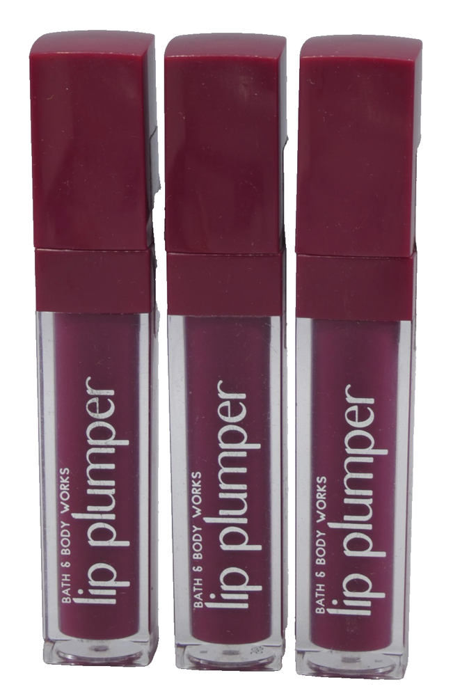 Bath & Body Works Lip Plumper Gloss Buried Away 3-Pack Set New Sealed