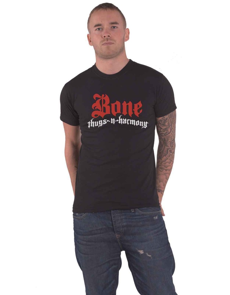 Bone Thugs N Harmony T Shirt Logo new Official Unisex Black Size Small