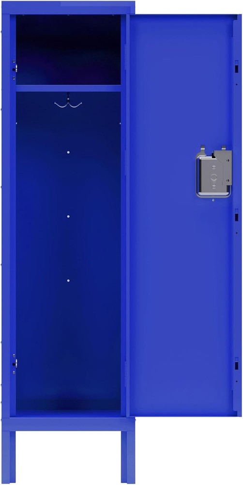 54H Tall Single Metal Locker Storage Cabinet for School or Office