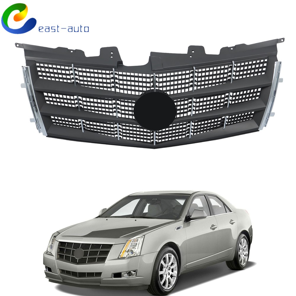 Front Upper Grille Assembly Replacement Chrome For 2008-11 Cadillac CTS 25896043