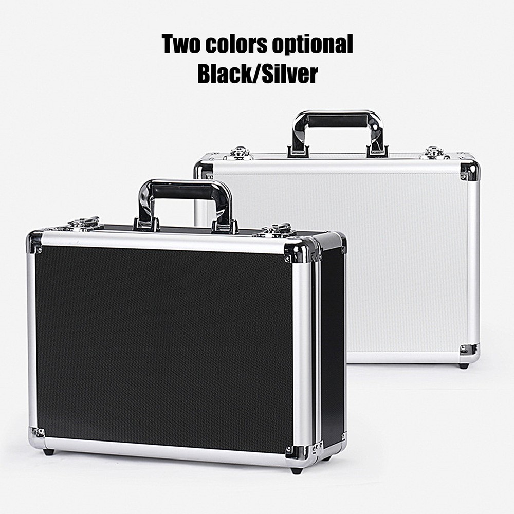 Portable Jewelry Watches Tool Sponge Box Aluminum Alloy Small Square Storage