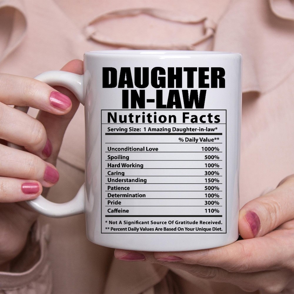 Funny Granddaughter Gifts Nutritional Facts White Coffee Mug