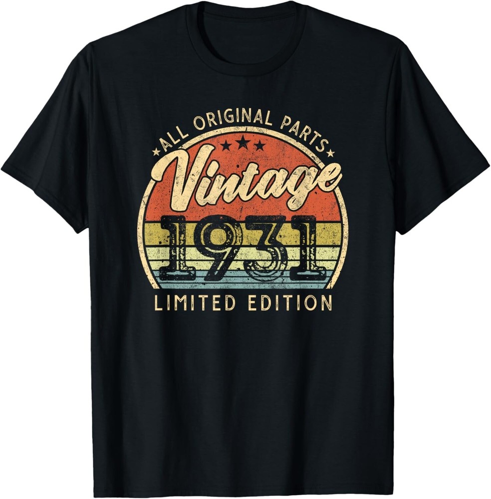 Vintage 1931 Limited Edition Retro Made in 1931 Men Women T-Shirt, Hoodie, Sweat