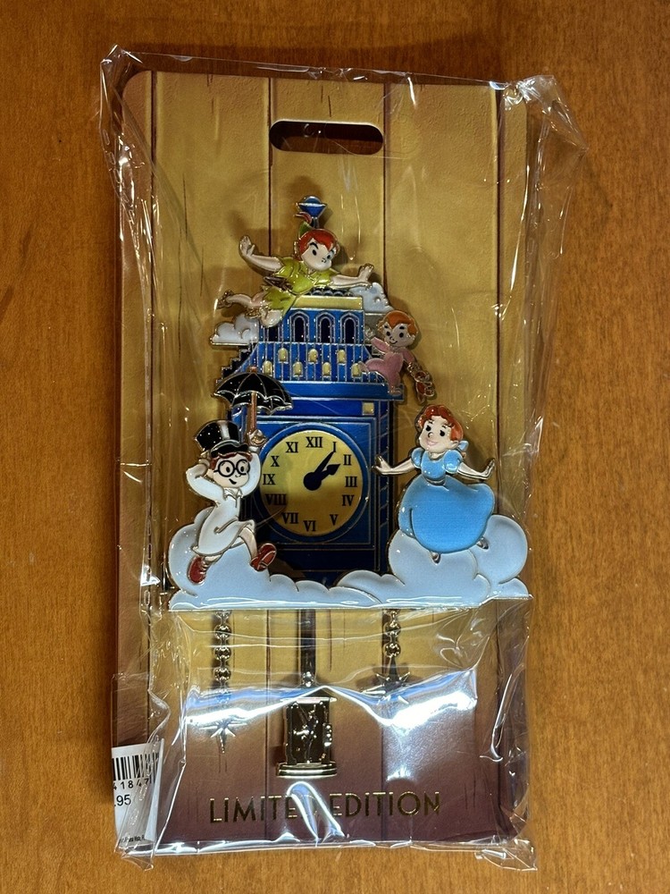 Disney D23 2024 WDI MOG Peter Pan Cuckoo Clocks Pin