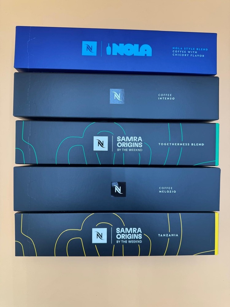 Nespresso Vertuo Variety Nola, Intenso, Togetherness Blend, Melozio, Tanzania