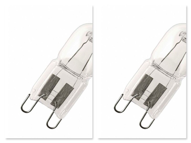 Pair of Westinghouse Oven Halogen Bulbs WVE607S WVE613S WVE613W Compatible