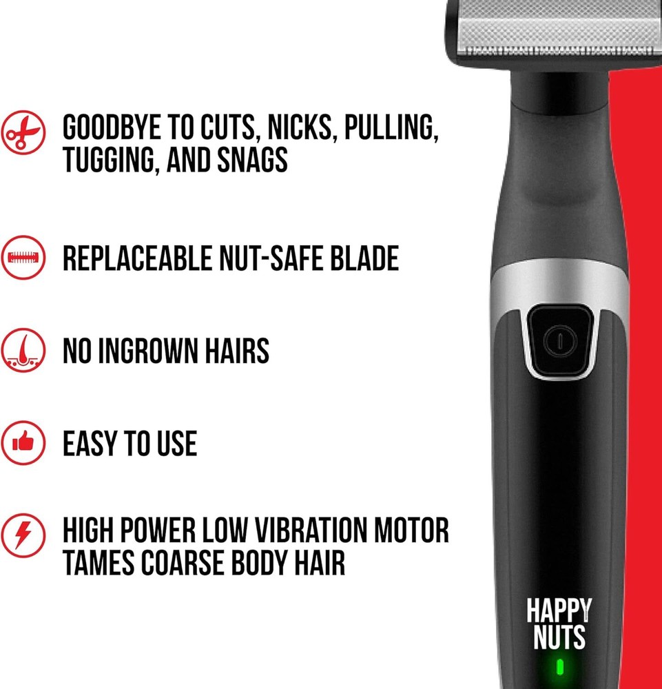 Electric Body Hair Trimmer for Men - Mens Body Groomer Kit