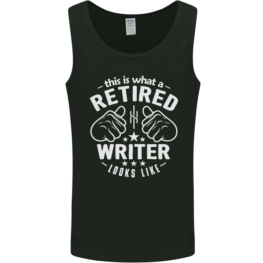 This Is What a Retired Writer Looks Like Mens Vest Tank Top