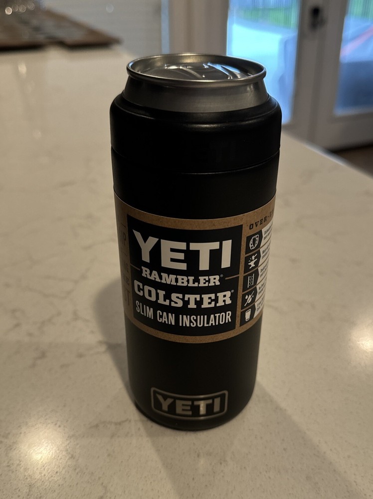 Yeti Rambler Colster Slim Can Insulator - Black