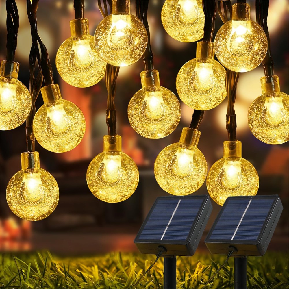 72FT 120LED Solar String Lights Outdoor Waterproof 2 Pack