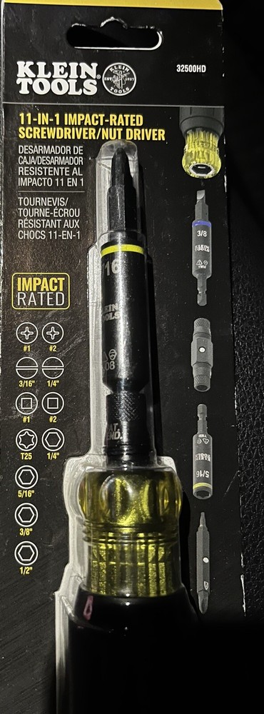 Klein Tools 11-in-1 Impact Rated Screwdriver/nutdriver 32500HD