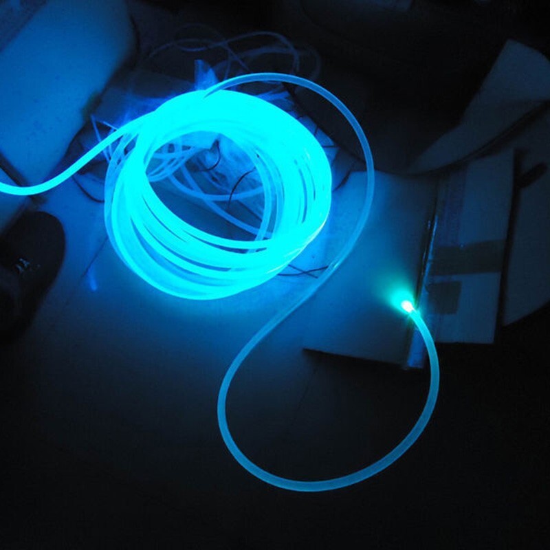 1.5/ 2/ 3/ 4mm Car Home LED Lighting Decoration PMMA Side Glow Fiber Optic Cable
