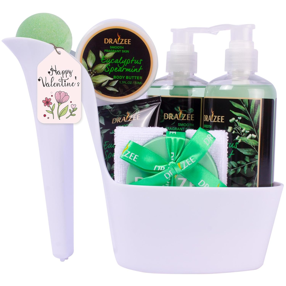 Luxury 8-Piece Eucalyptus Spa Gift Basket for Mom - Perfect Mother's Day Gift-image