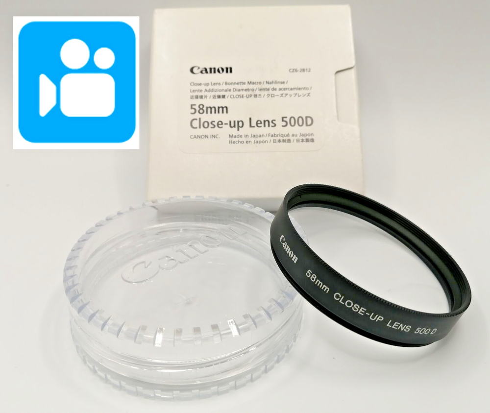 🎦VIDEO👀[Top MINT] Canon 58mm Close-up Close up Lens 500D 500 D From JAPAN