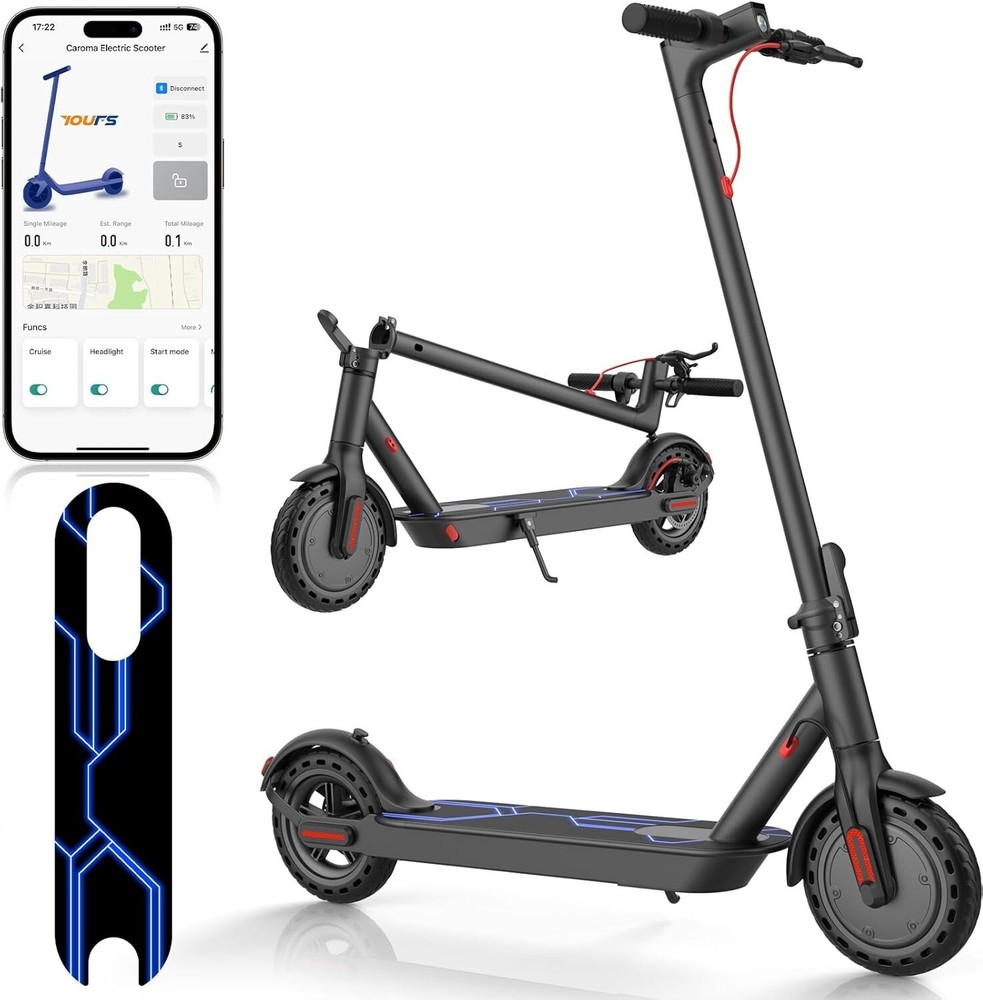 ELECTRIC SCOOTER LONG RANGE FOLDING ADULT E-SCOOTER 20 Mph SAFE URBAN COMMUTER