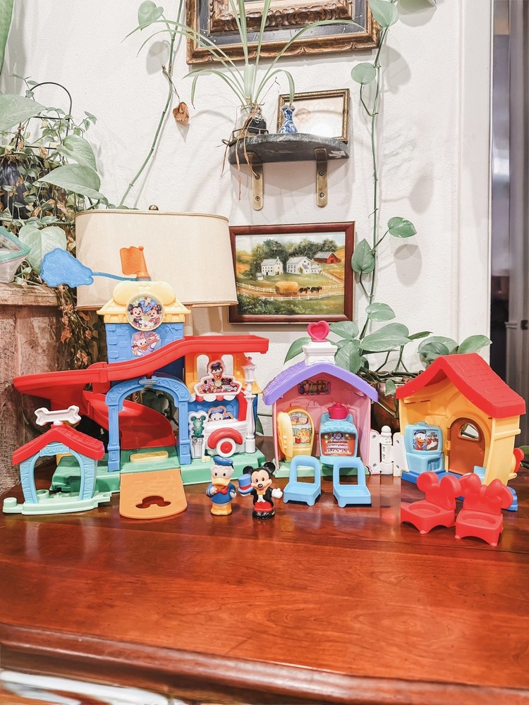 Fisher Price Little People Magical Day At Disney  Mickey Minnie Mouse Teacup-image