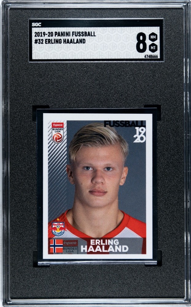 2019-20 Panini Fussball #32 Erling Haaland True Rookie SGC8