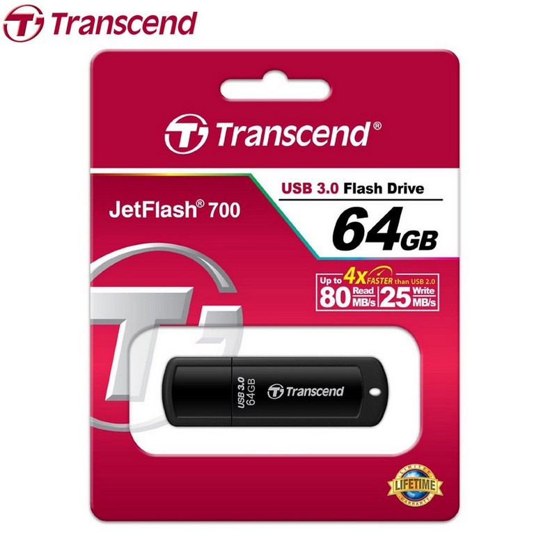 Transcend JF 700 64GB USB 3.0 Flash Drive High-Speed Storage