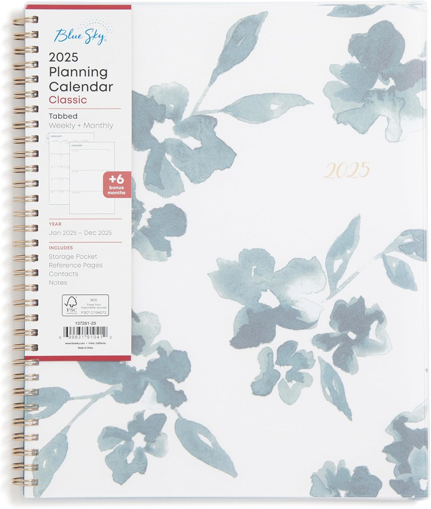 2025 Weekly and Monthly Planner Calendar, January 2025 - December 2025, 8.5