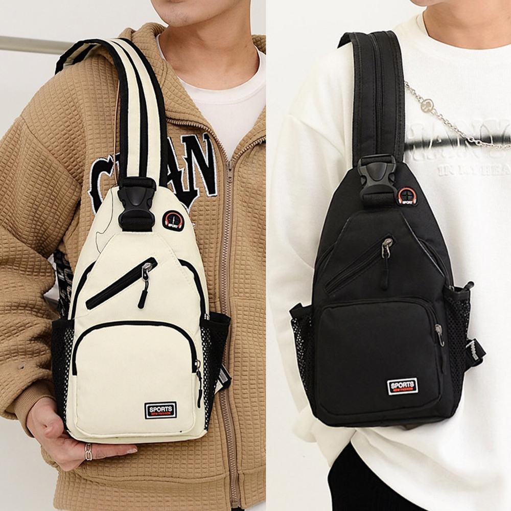 Women's Chest Bag Waterproof Large Capacity Oxford Cloth Crossbody Bag T7N7