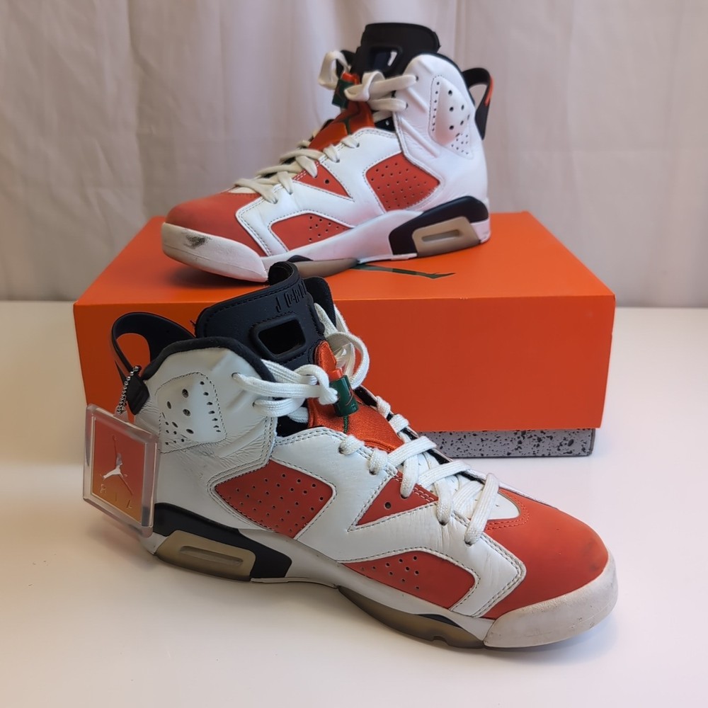 Nike Air Jordan 6 Retro Gatorade size 8 384664-145 OG VI Like Mike Orange
