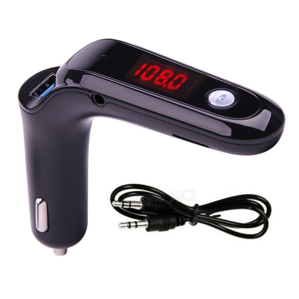 Wireless Bluetooth Car Kit FM Transmitter with MP3 Player and USB Charger