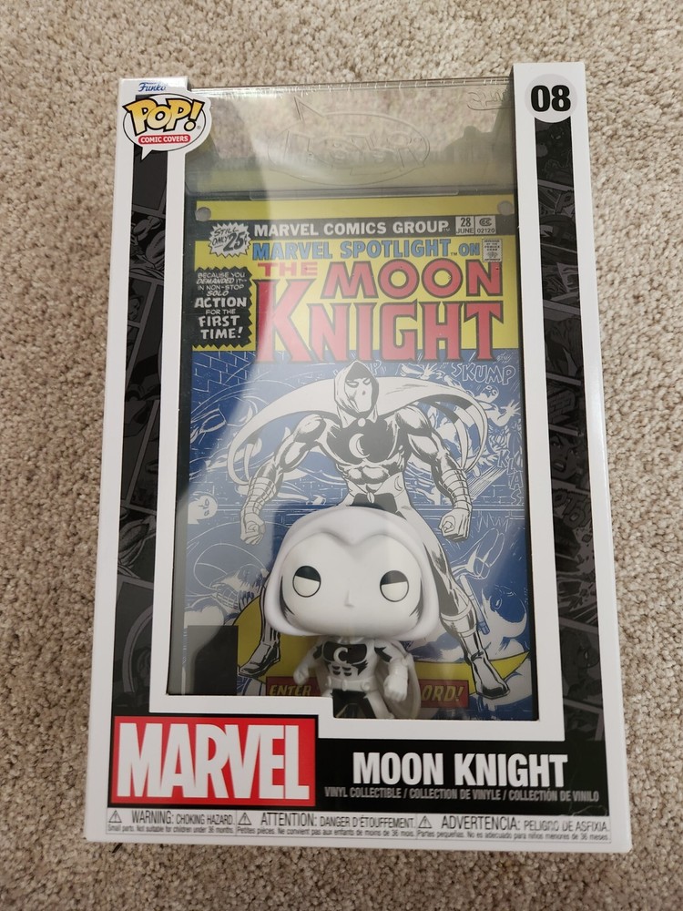 Funko Pop Marvel Moon Knight #08 Comic Cover with Protective Case