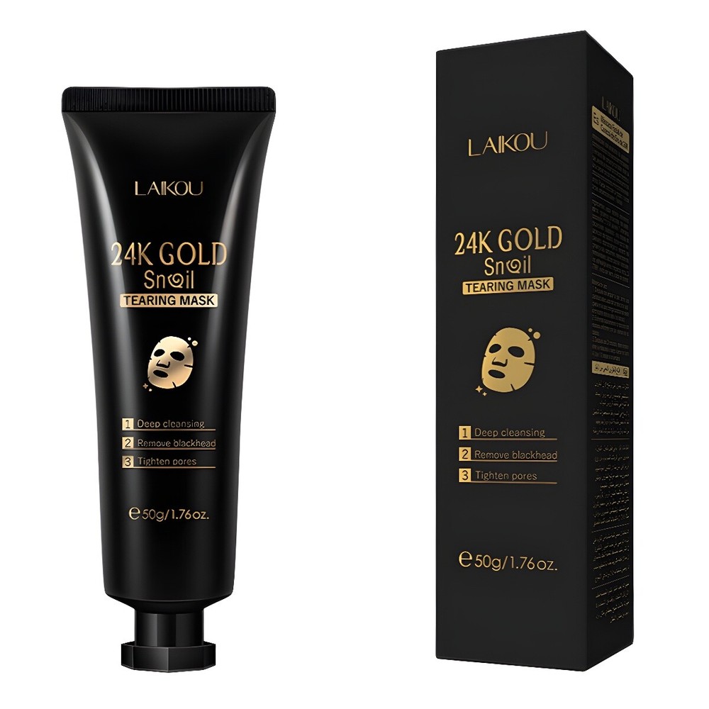 24K Gold Snail Skin Mask for Cleansing & Pore Shrinking 50g
