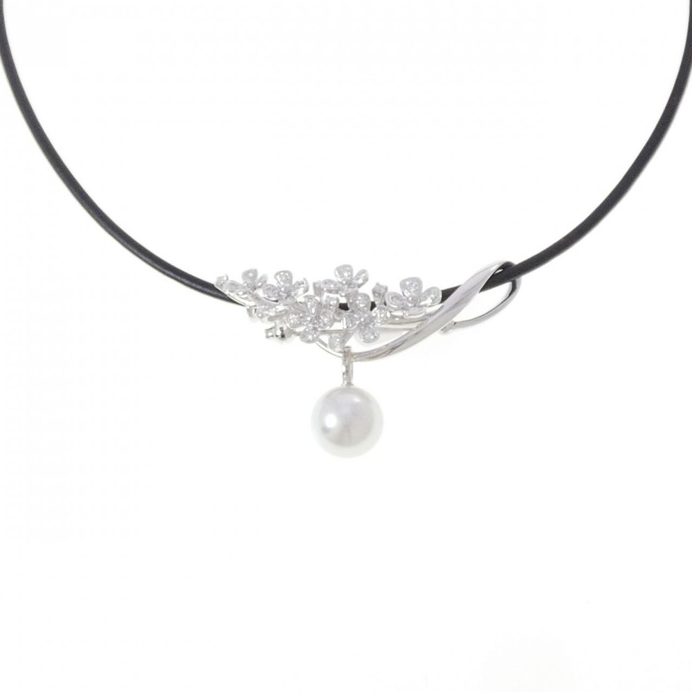 Authentic Mikimoto White Butterfly Pearl Necklace 0.4