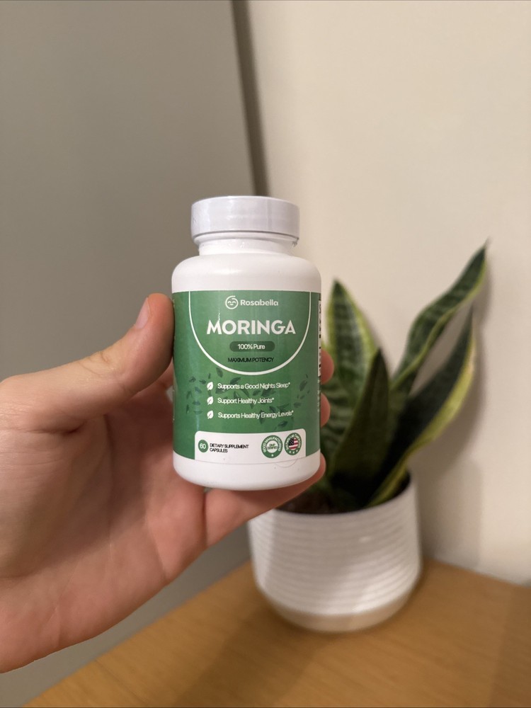 Rosabella Moringa 60 Capsules 800mg Immune & Gut Health Support Fast US Shipping