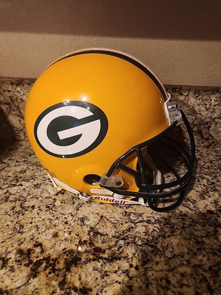 Authentic Green Bay Packers Player Worn Helmet - Team Issued Game Used 1990s