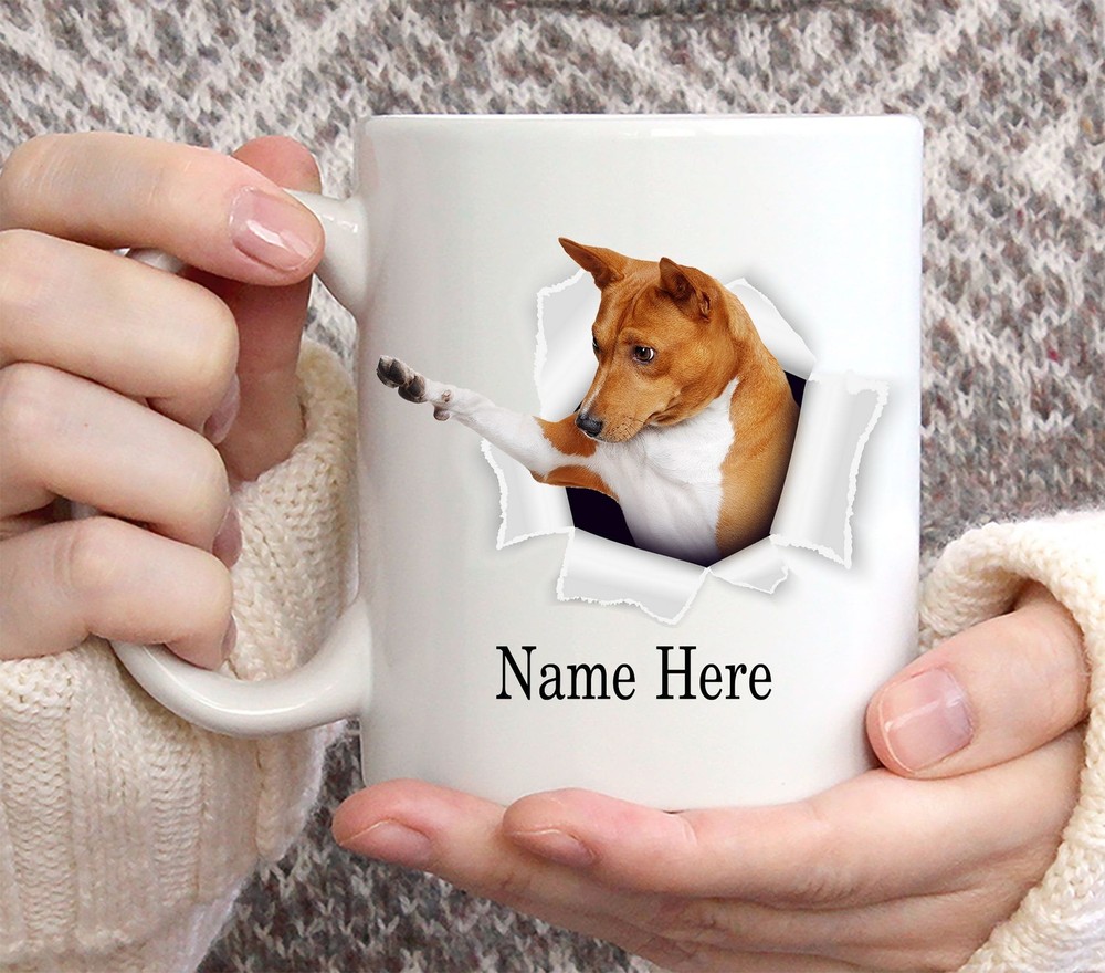 Funny Personalized Basenji Custom Name Coffee Mug 11oz