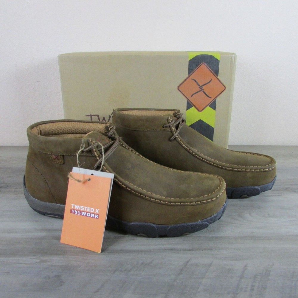 Twisted X Men's Distressed Steel Toe Driving Moc Boots MDMST01