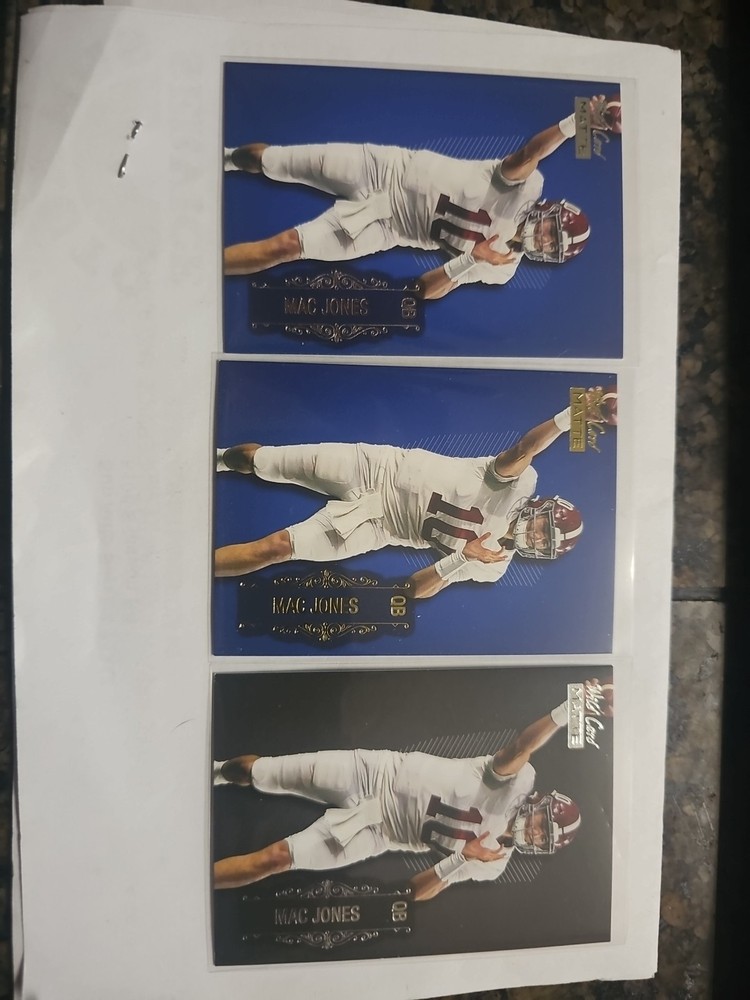 2021 Wild Card Matte Blue Gold/Silver Matte Black/Silver #LBC-5 Mac Jones (RC)