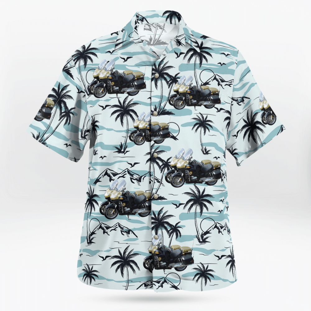 Maryland State Police 2004 RT 1100 Motorcycle Hawaiian Shirt