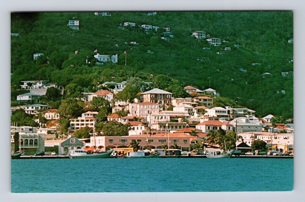 St Thomas-Virgin Islands, Denmark Hill, Antique Vintage Souvenir Postcard