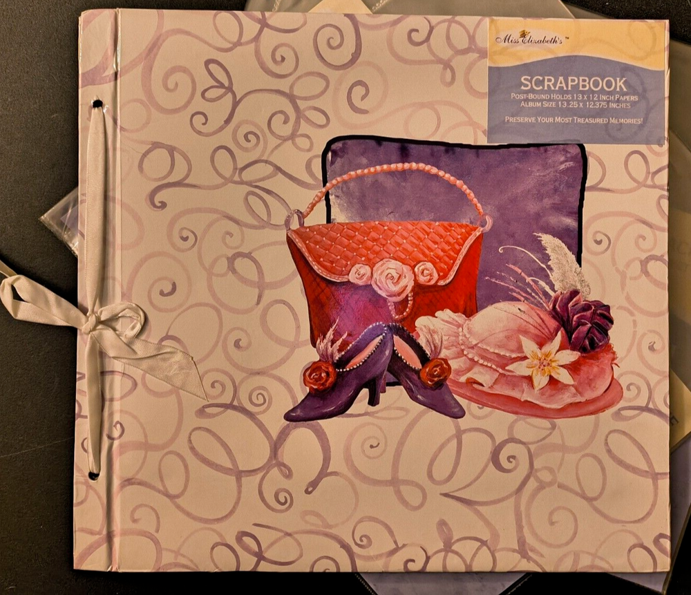 Miss Elizabeth Scrapbook 12x12 Arts & Crafts Photo Album W/ 20 Page Protectors