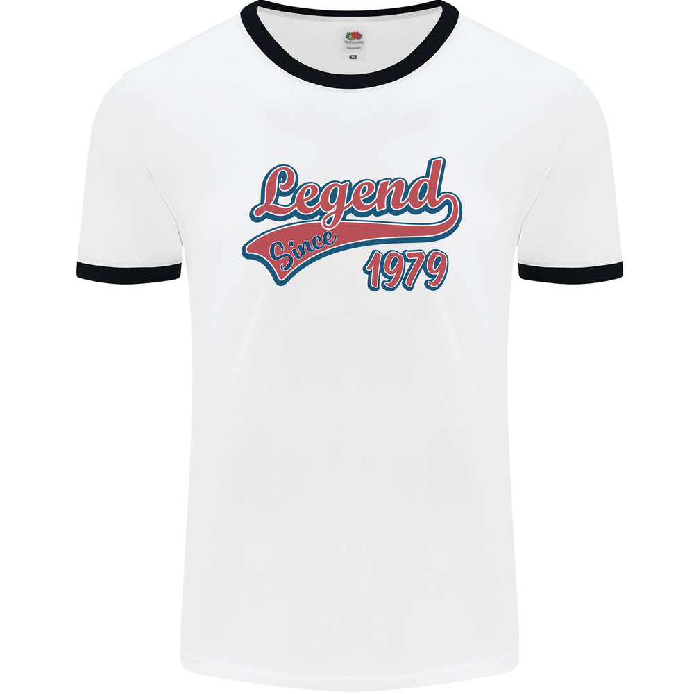 Legend Since 47th Birthday 1979 Mens Ringer T-Shirt