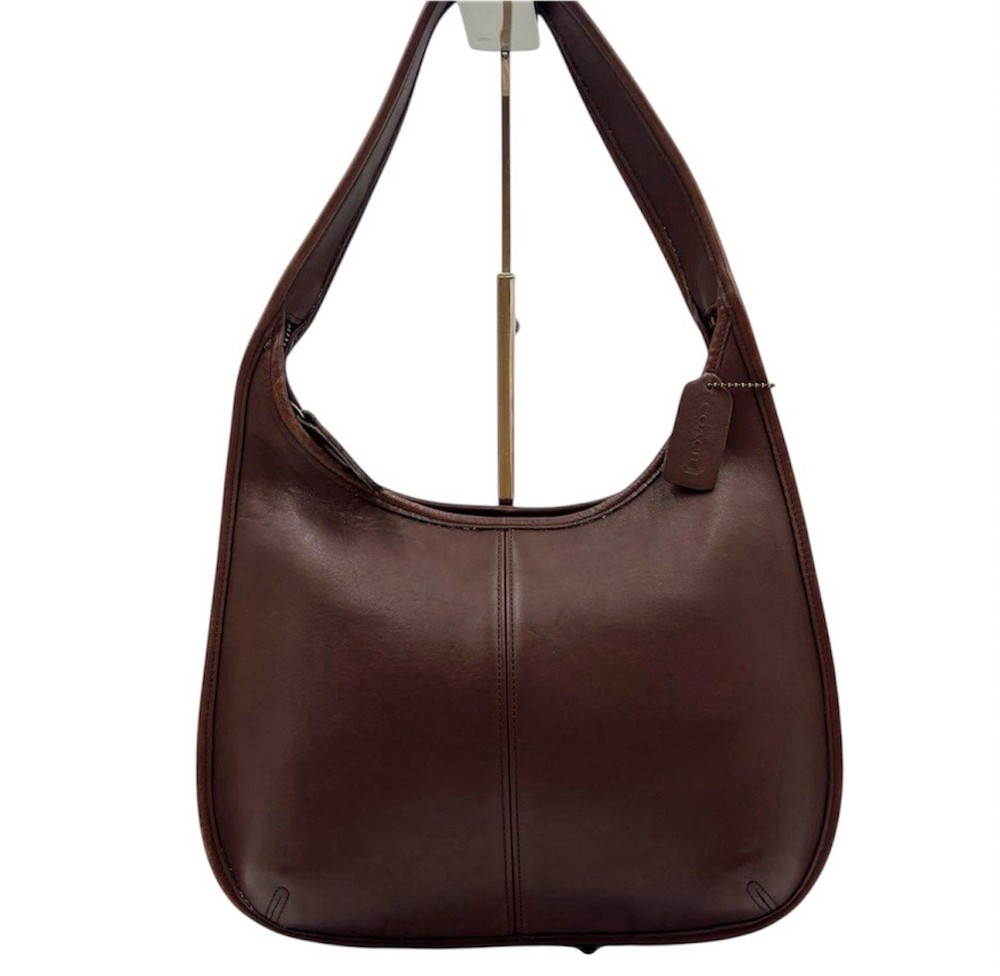 Vintage COACH Ergo 9025 Dark Brown Leather Shoulder Bag