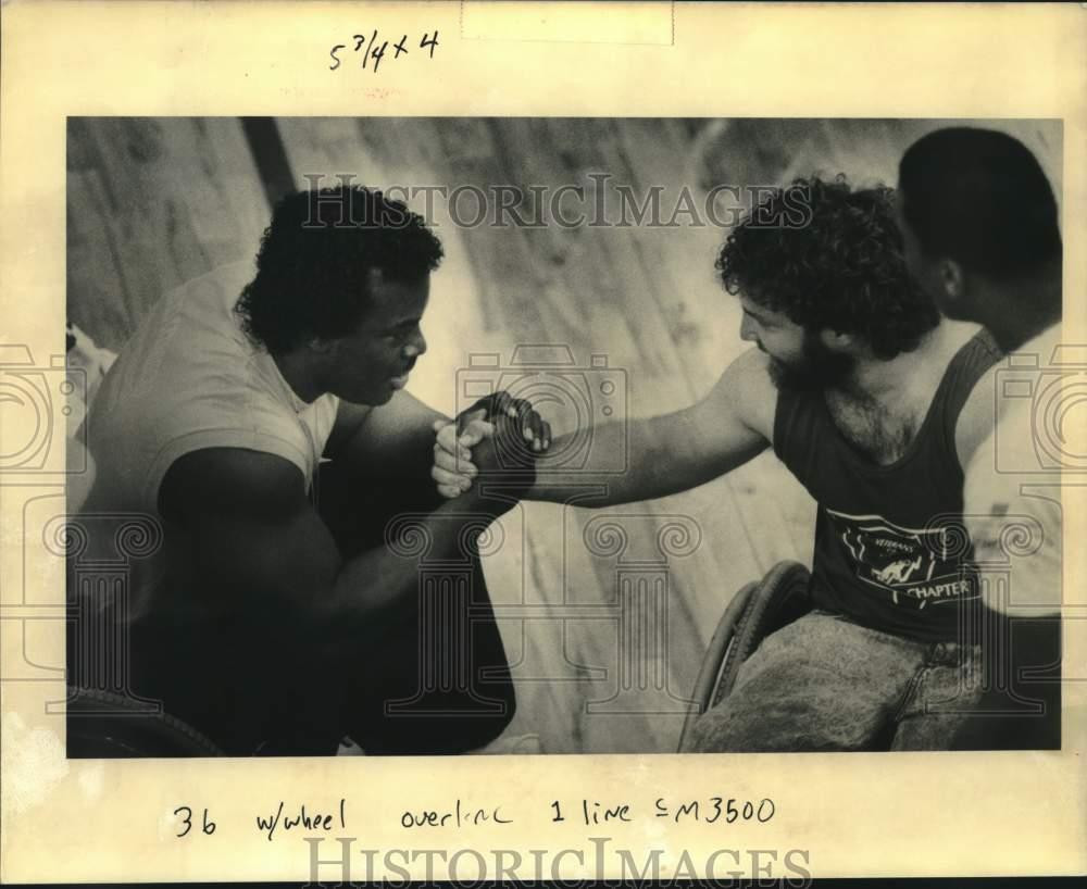 1990 Press Photo National Veterans Wheelchair games participants - noc26416