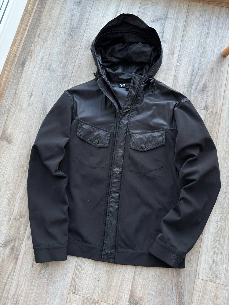 Y-3 Yohji Yamamoto x Adidas Technical Softshell Jacket | Black | Size S | Hooded
